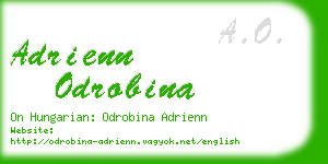 adrienn odrobina business card